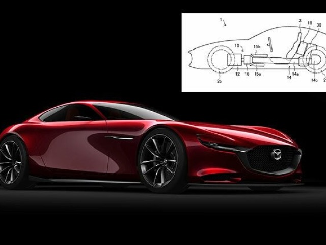 Mazda - patent hybridného Wankelu 2023