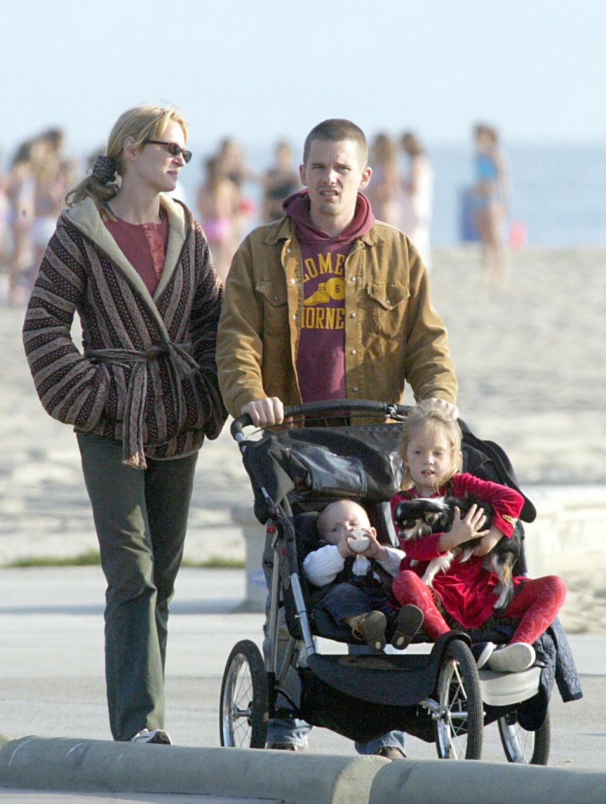 Ethan Hawke a herečka Uma Thurman
