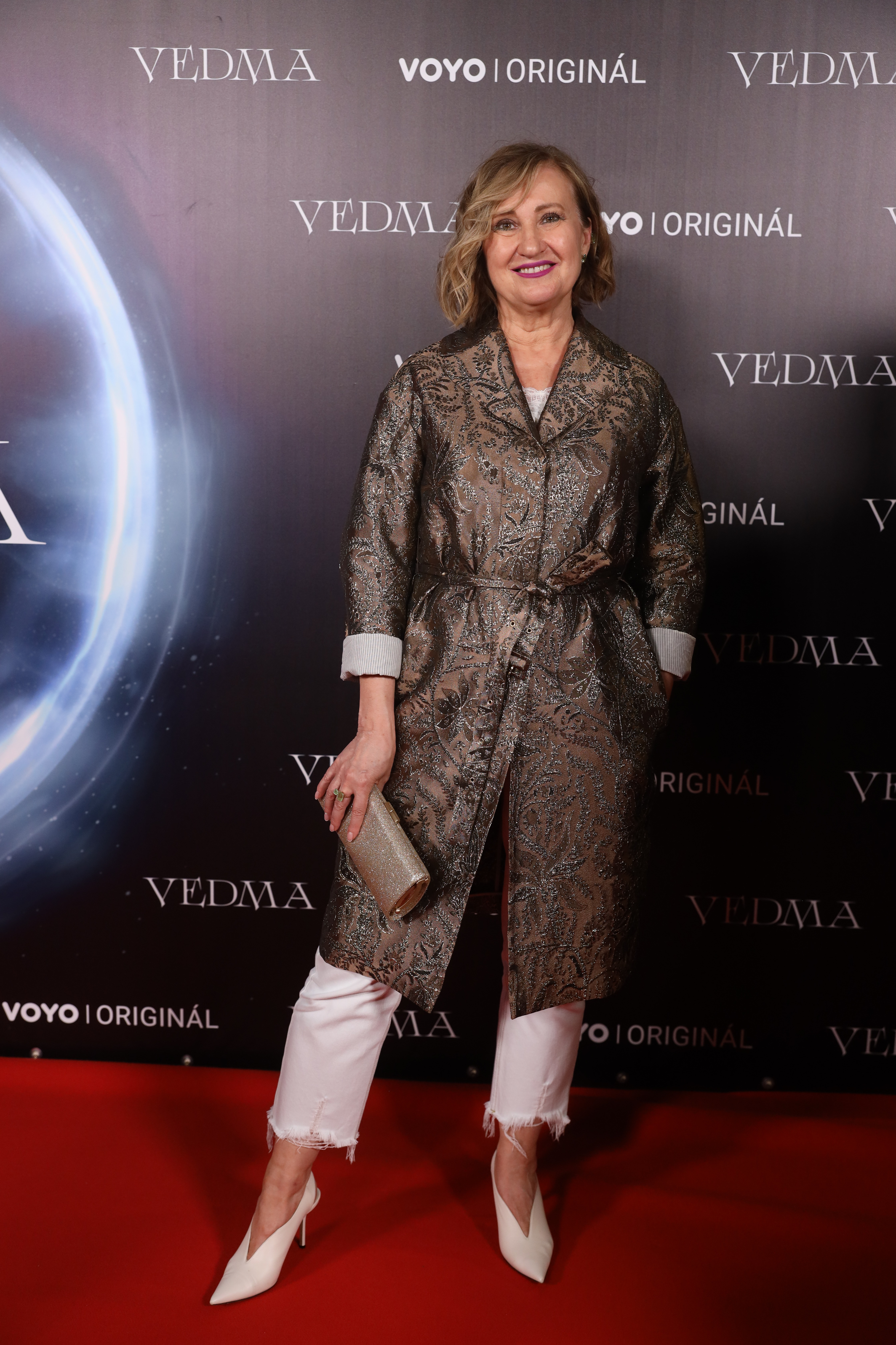 Adriana Kronerová na premiére série Vedma.