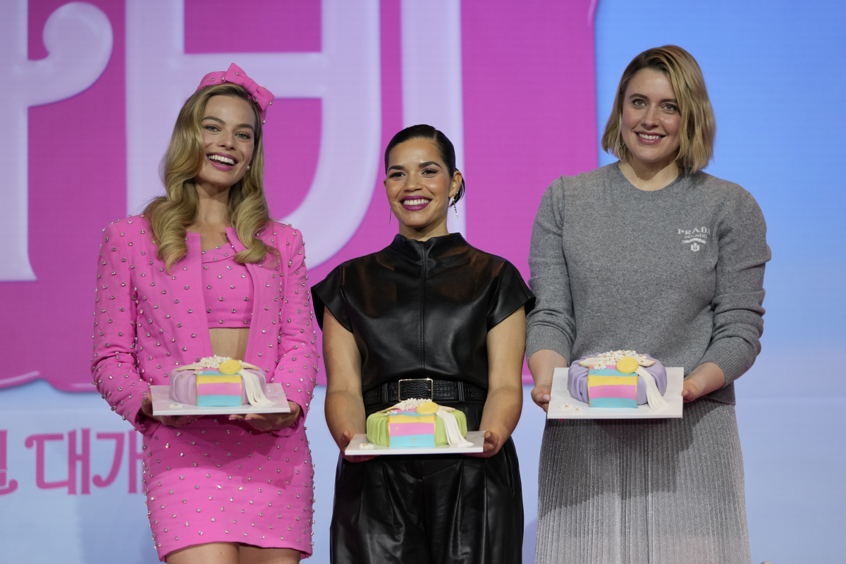 America Ferrera, Margot Robbie a režisérka Greta Gerwig