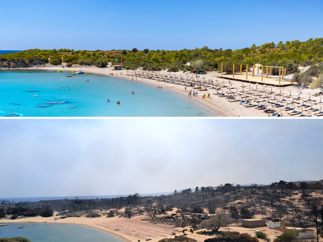 Glystra, pláž, Rodos
