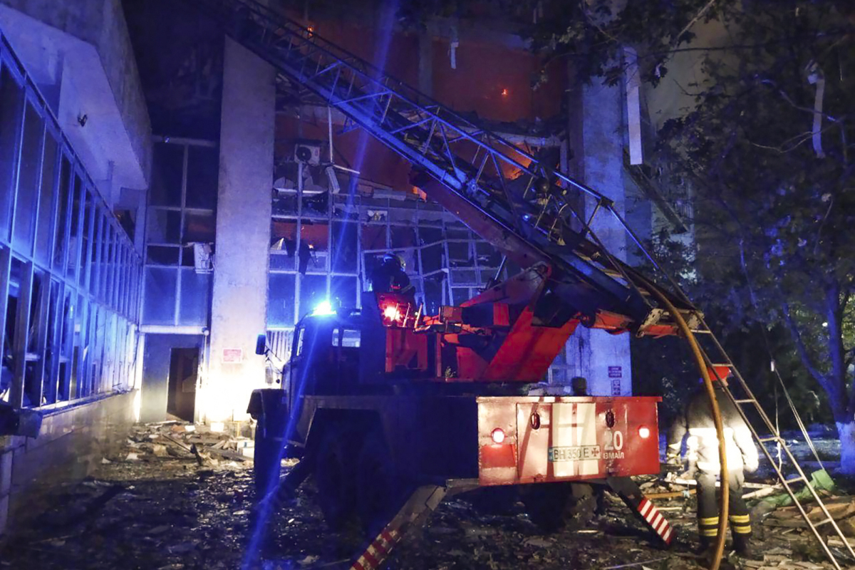 Rusko, Ukrajina, vojna, Odesa. raketový útok