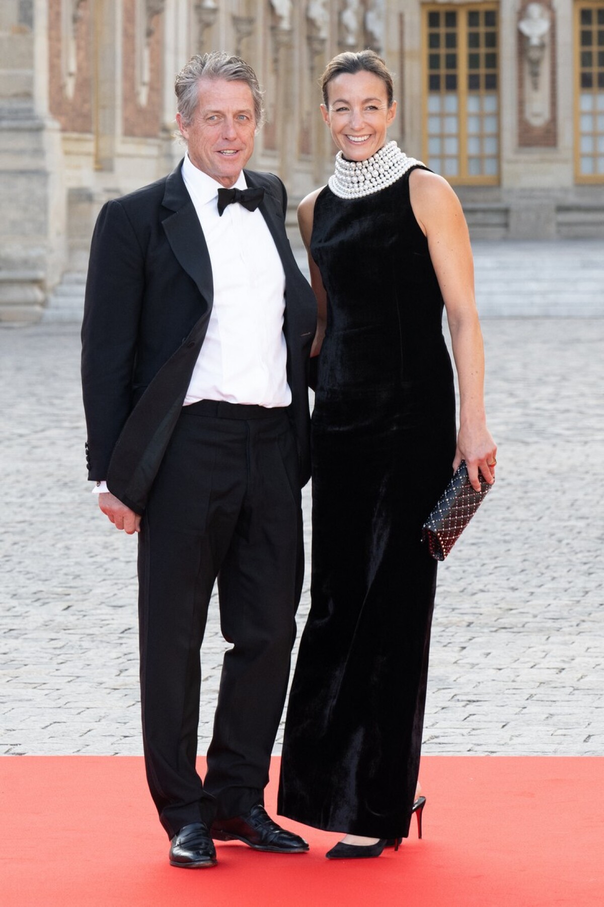 Hugh Grant a jeho manželka Anna Elisabet Eberstein