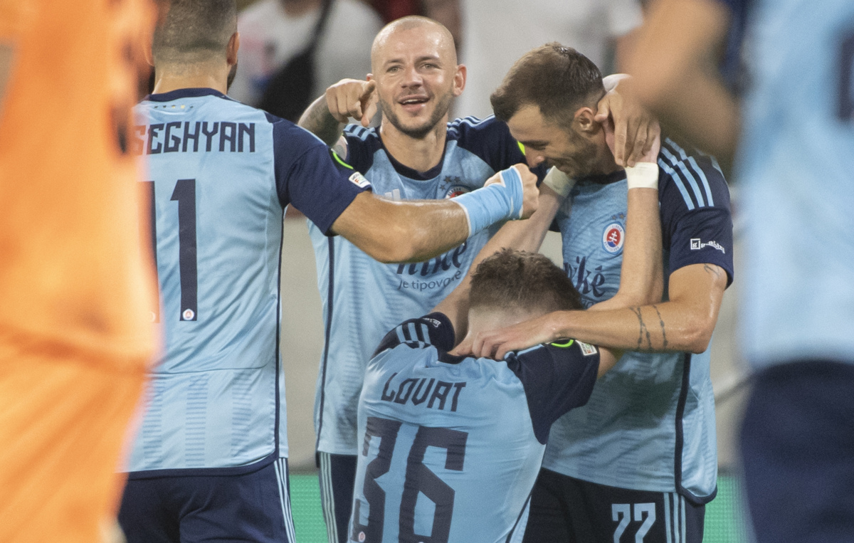 SR Bratislava šport futbal EKL A 1. kolo Slovan Klaksvík
