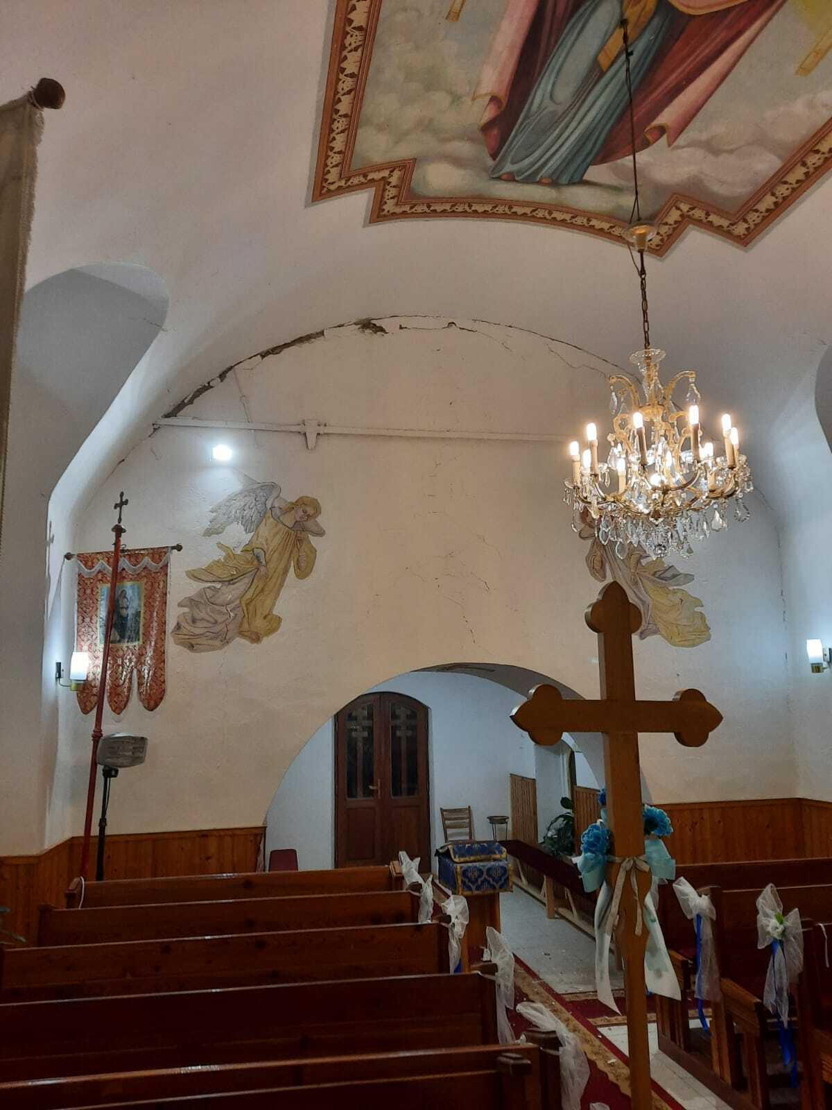 kostol zemetrasenie