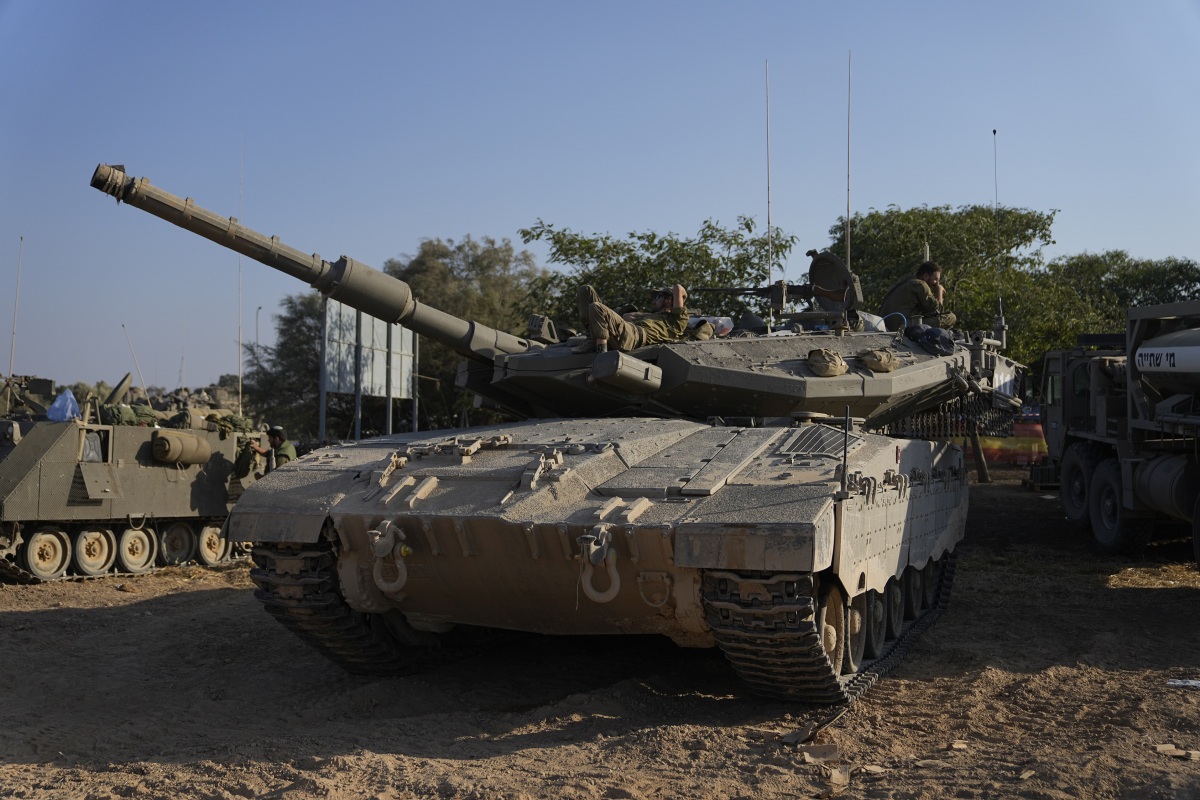 Izraelská armáda / Tank / Pásmo Gazy /