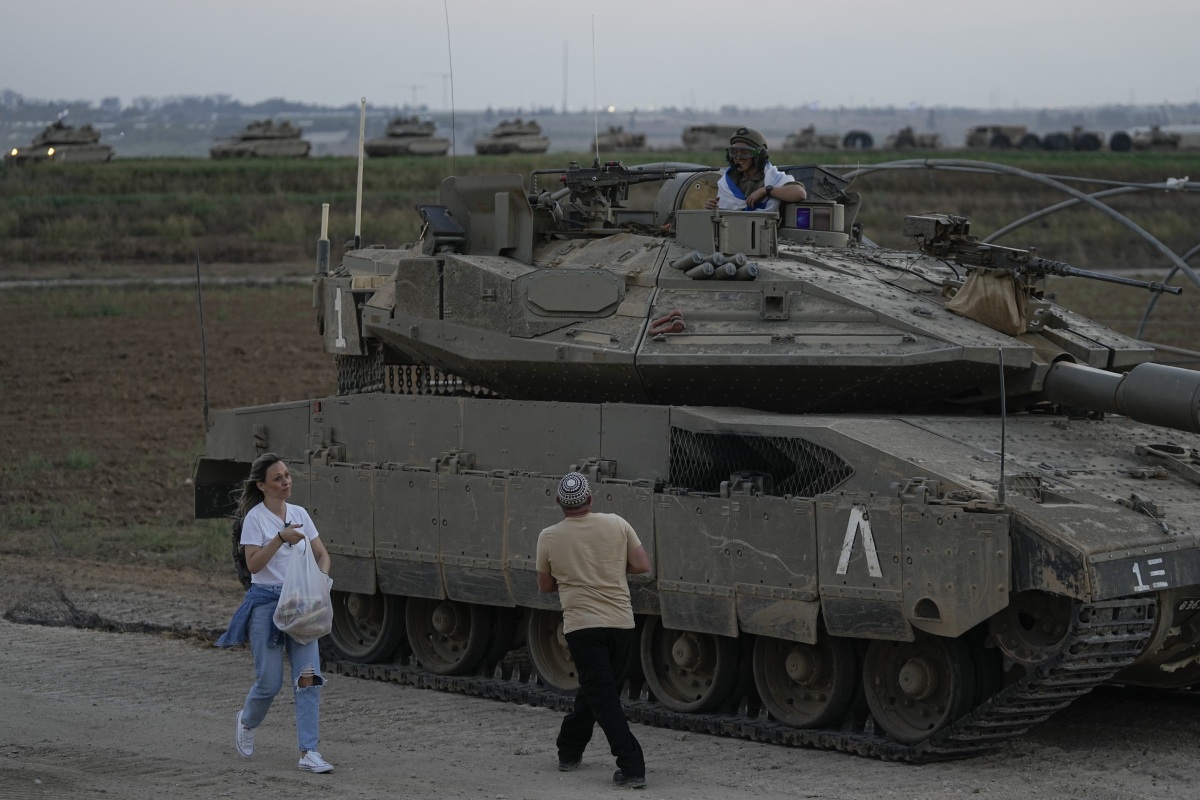 Izraelská armáda / Tank / Pásmo Gazy /