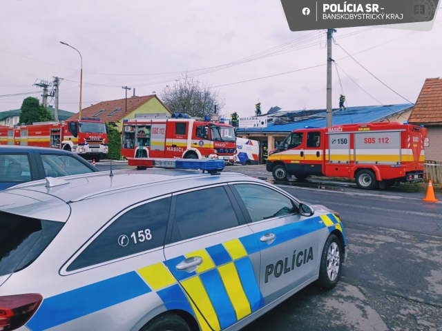 hasiči polícia požiar lučenec