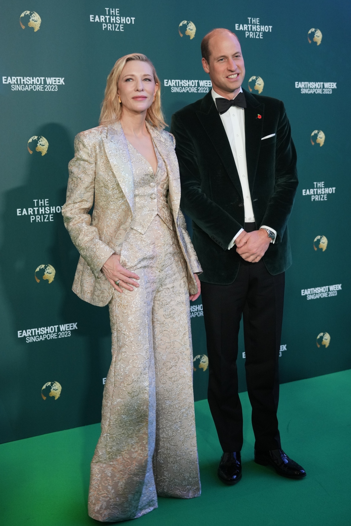 Britský princ William a austrálska herečka Cate Blanchett 