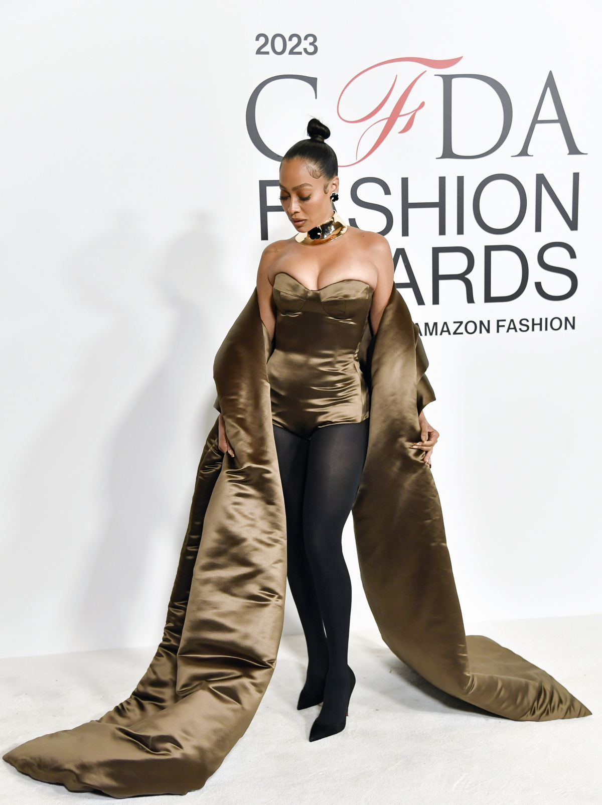 La La Anthony v kreácii Saint Sintra.