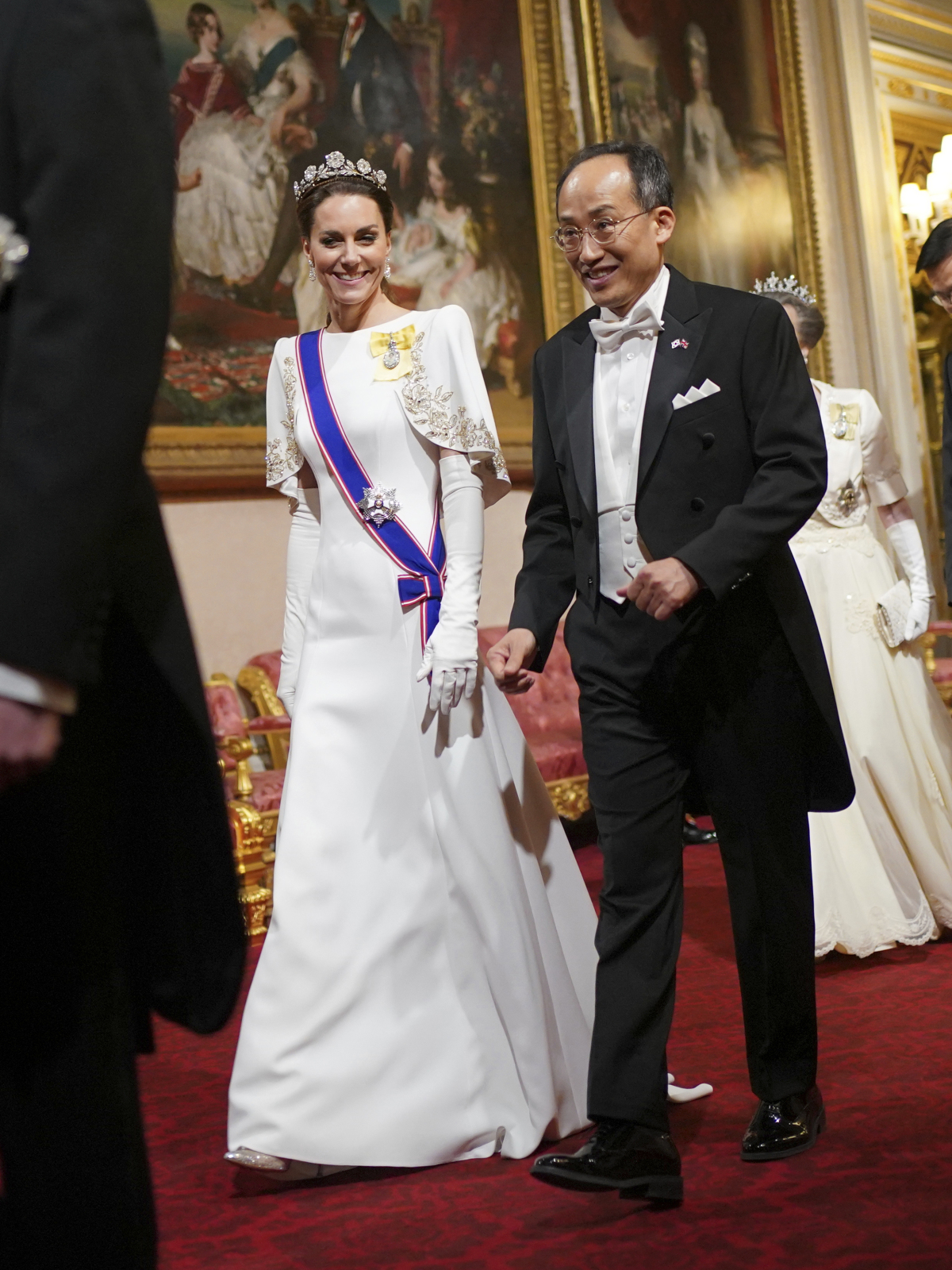 Princezná Kate a juhokórejský premiér Choo Kyung-ho