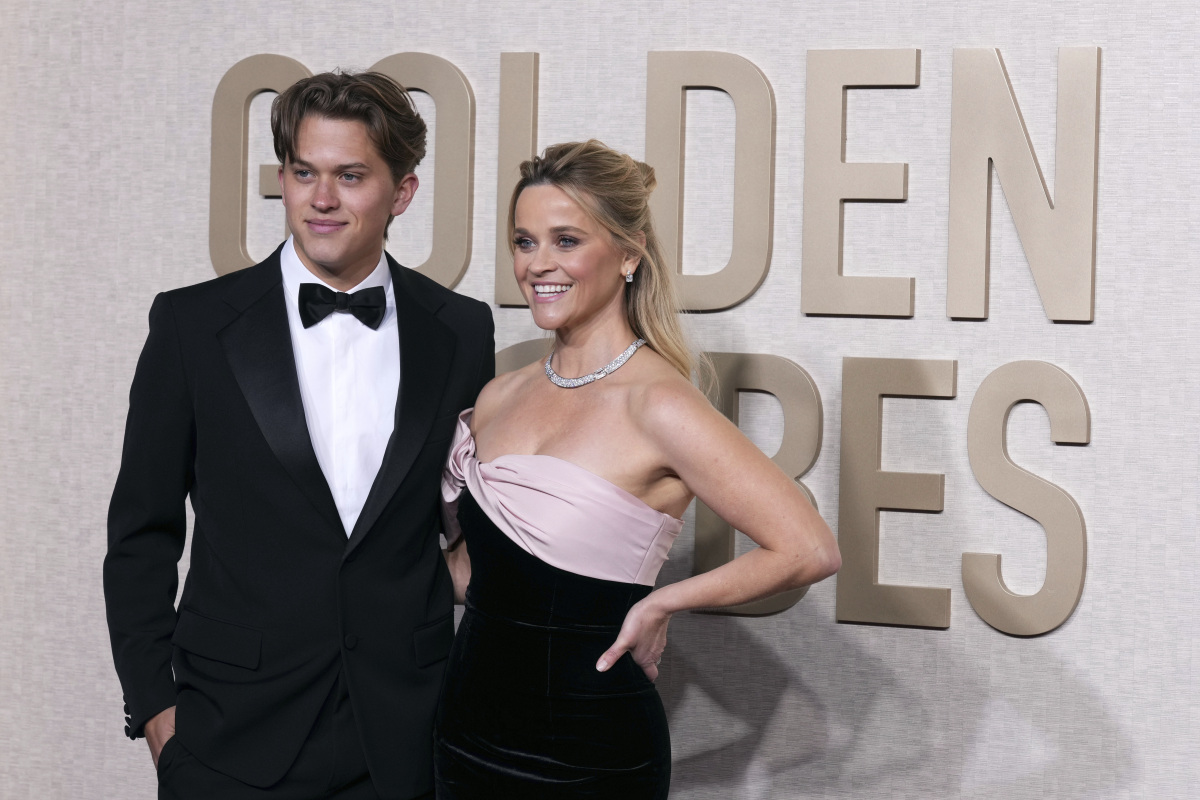 Herečka Reese Witherspoon na vyhlásení cien Zlatý glóbus. 