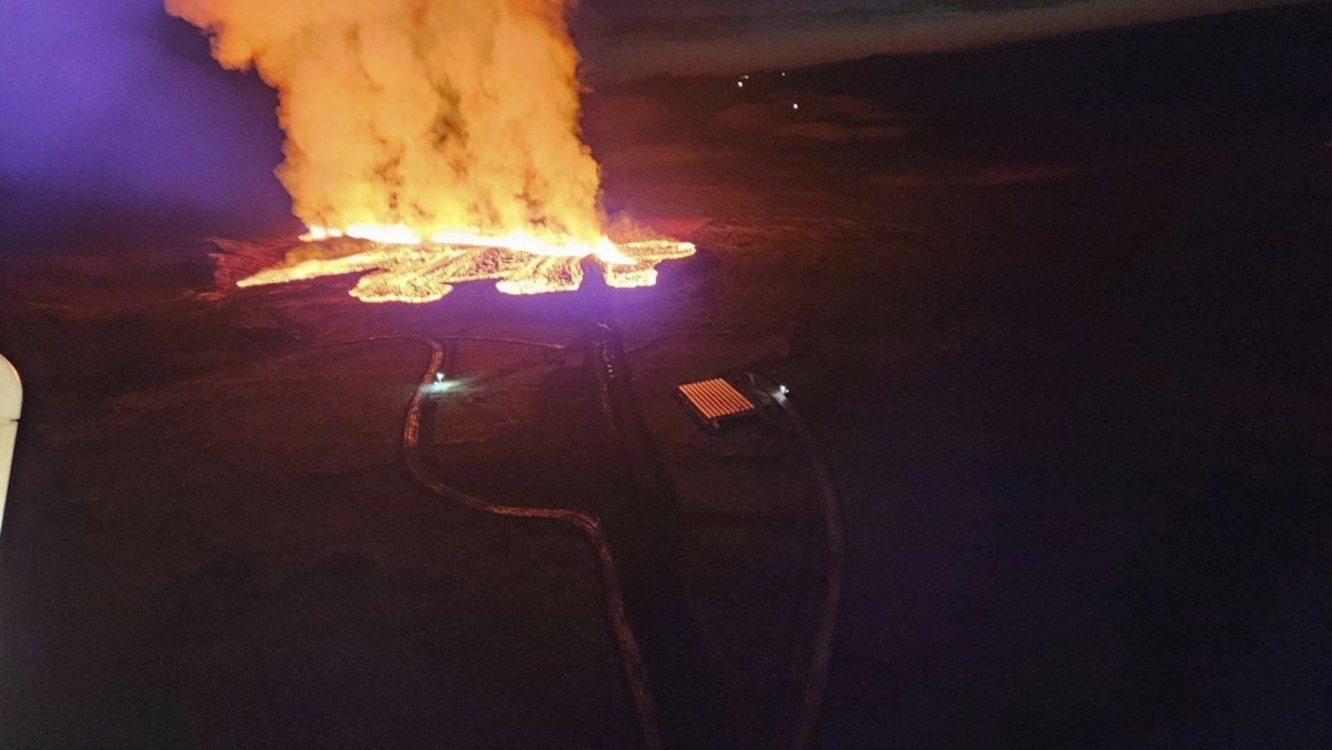 Island, erupcia, sopka, Grindavík