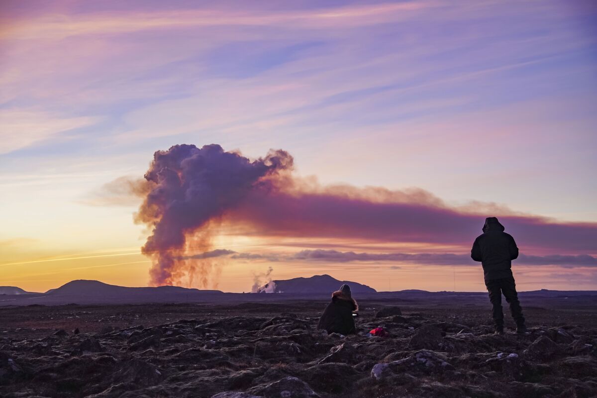 Island, erupcia, sopka, Grindavík
