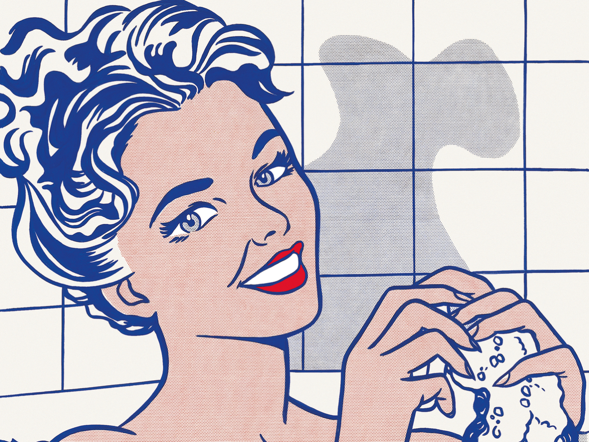 Roy Lichtenstein, Žena vo vani, 1963