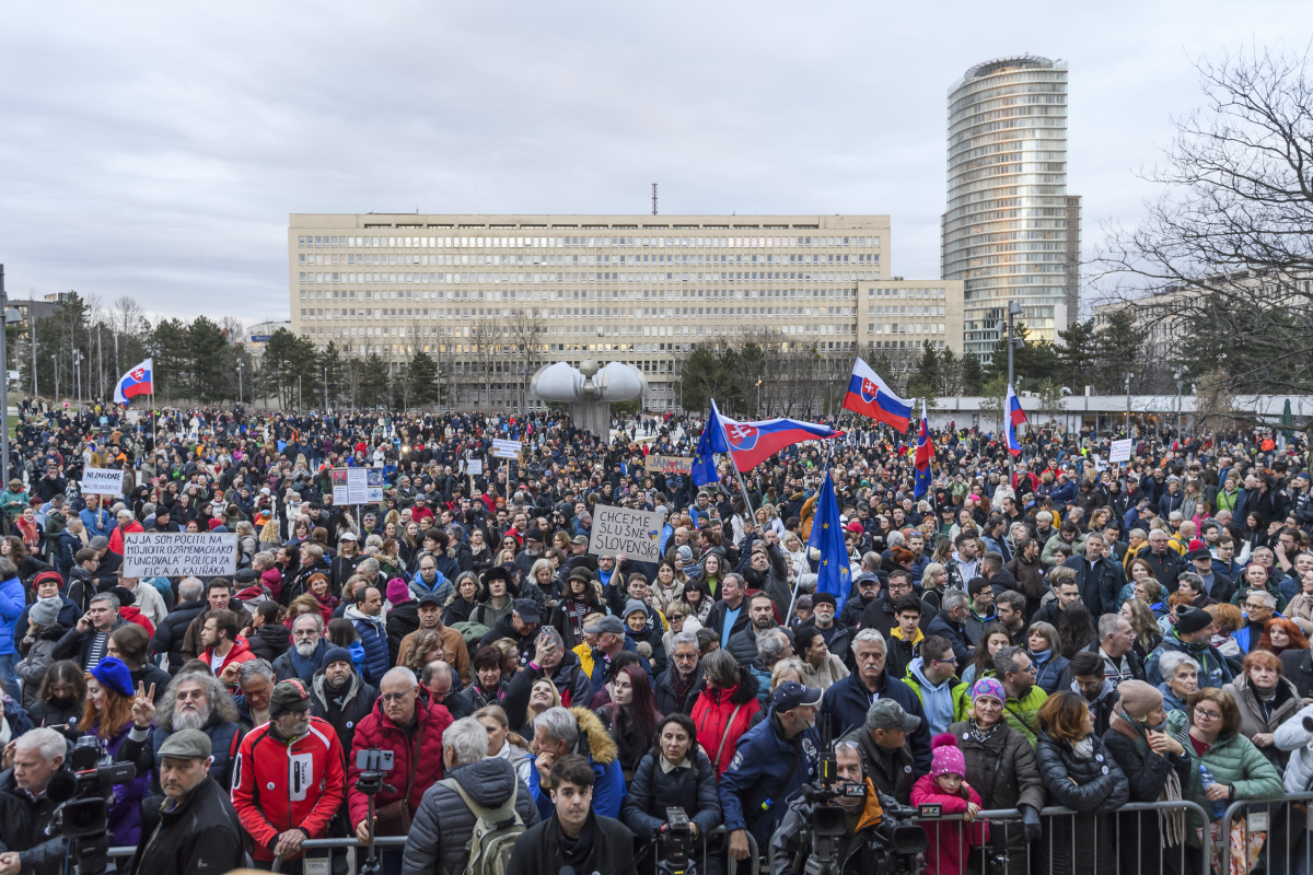 SR Bratislava Kuciak Kušnírová vražda výročie zhromaždeni