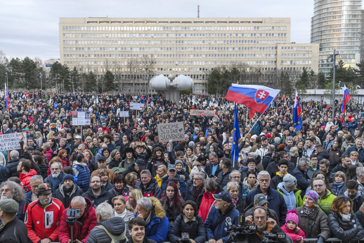SR Bratislava Kuciak Kušnírová vražda výročie zhromaždeni