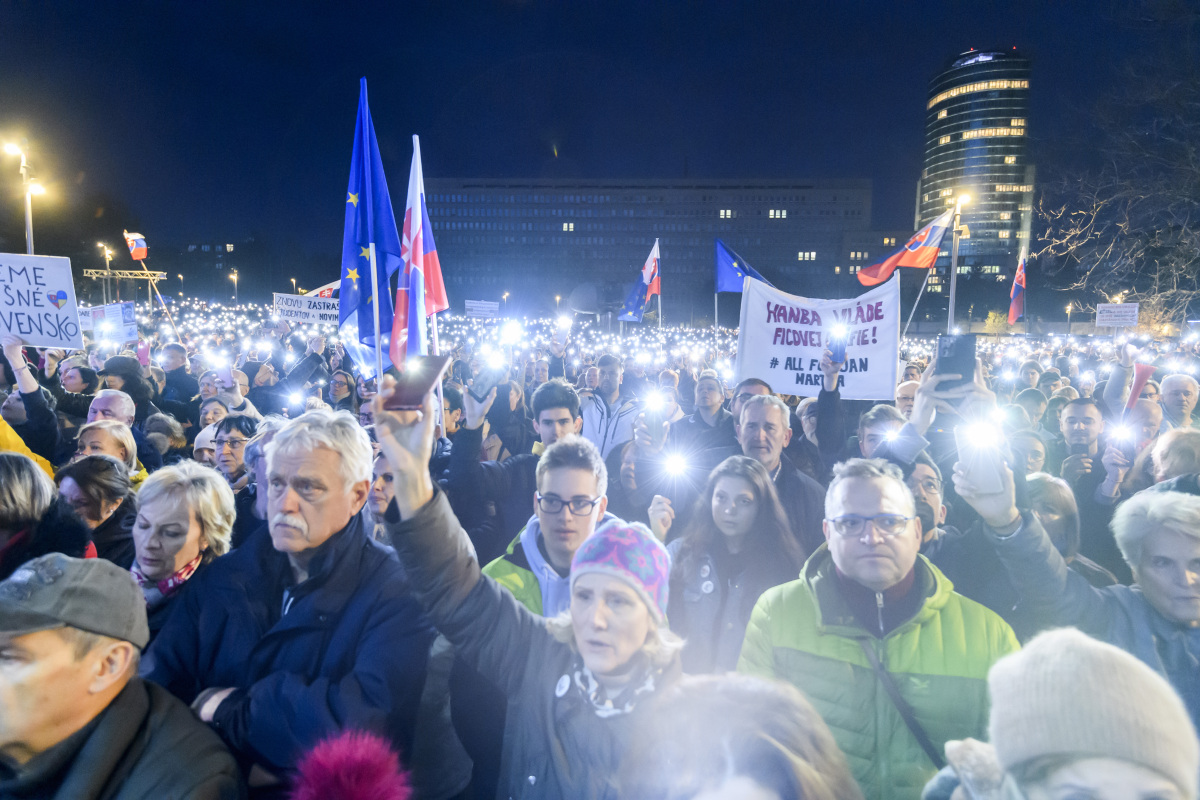 SR Bratislava Kuciak Kušnírová vražda výročie zhromaždeni