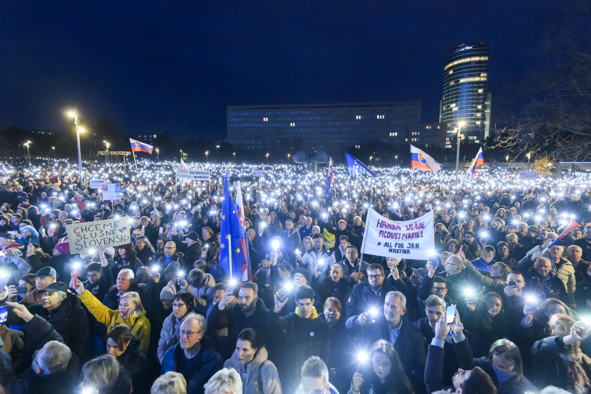 SR Bratislava Kuciak Kušnírová vražda výročie zhromaždeni
