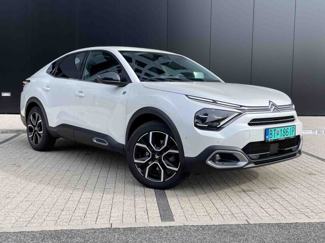 Citroen e-C4X - test spotreby zimy 2024