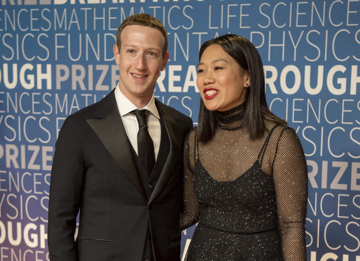 Mark Zuckerberg a jeho manželka Priscilla Chan