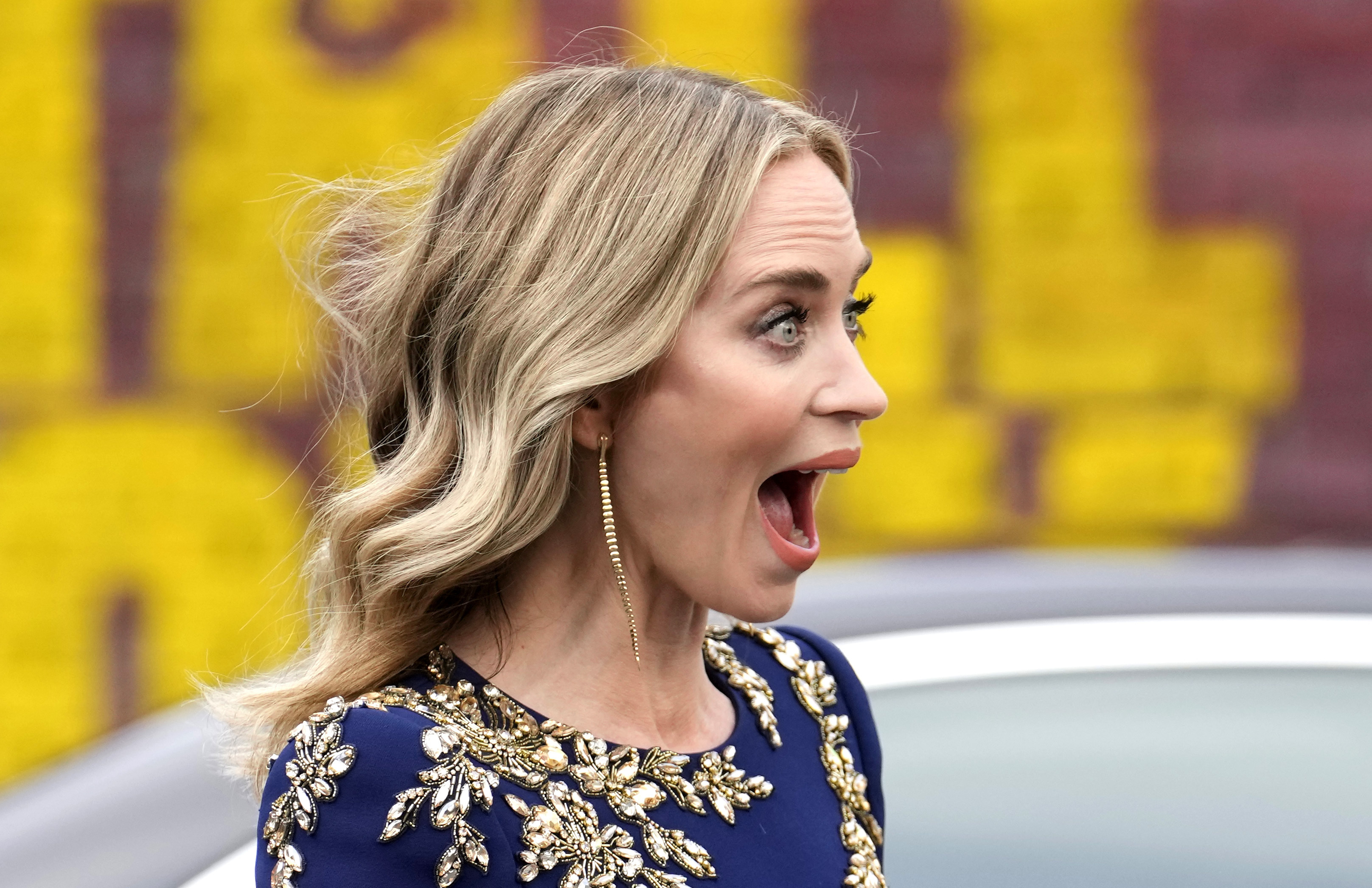 Herečka Emily Blunt na slávnostnej premiére novinky The Fall Guy v Berlíne.