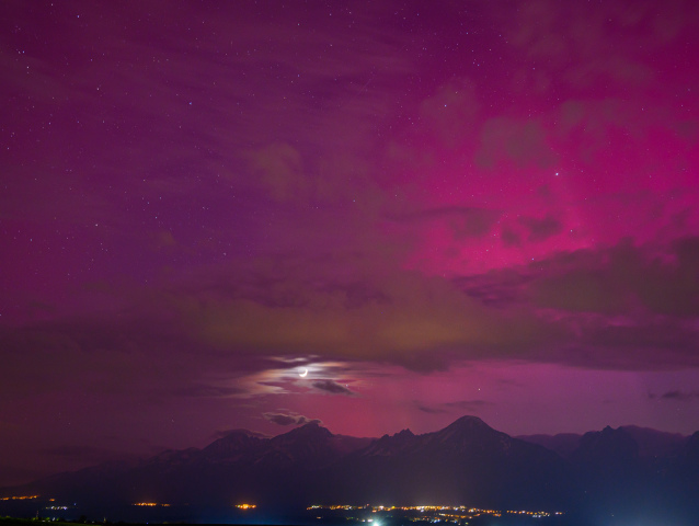 počasie, Vysoké Tatry, polárna žiara