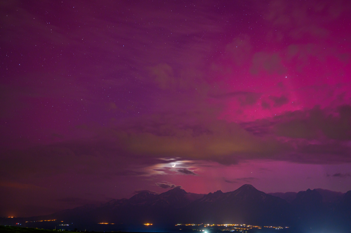počasie, Vysoké Tatry, polárna žiara