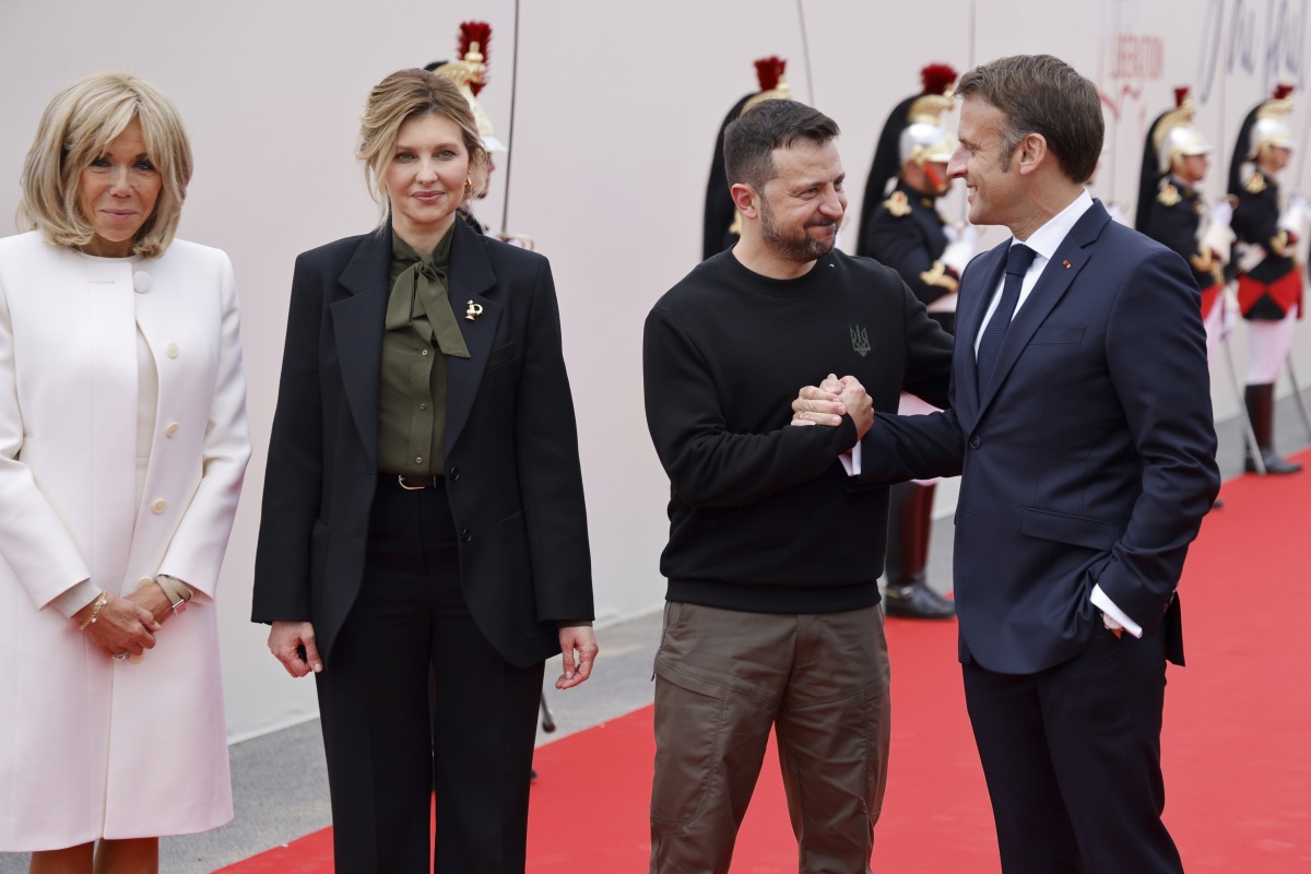 Normandia, Zelenskyj, Macron 