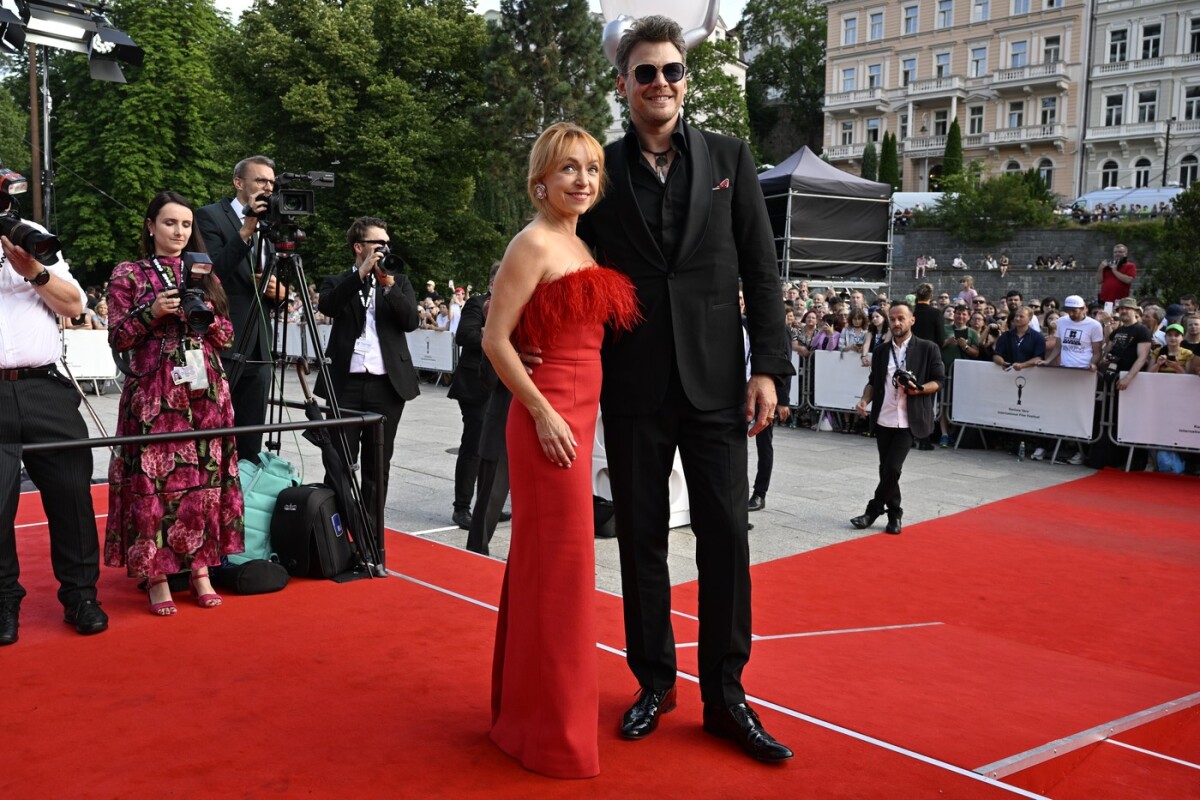 Herečka Tatiana Dyková s manželom Vojtěchom Dykem.