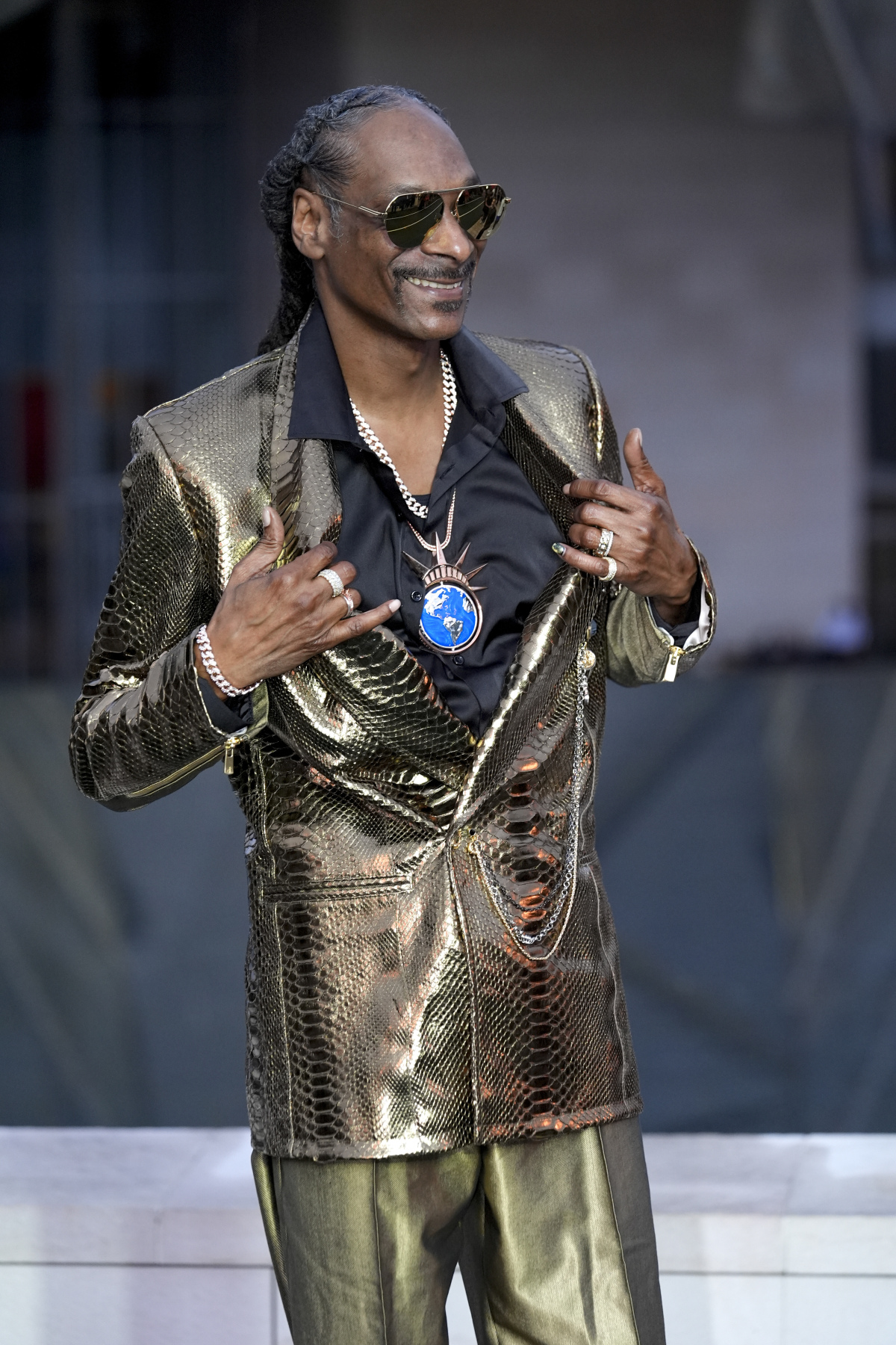 Raper Snoop Dogg sa tiež objavil v Paríži. 