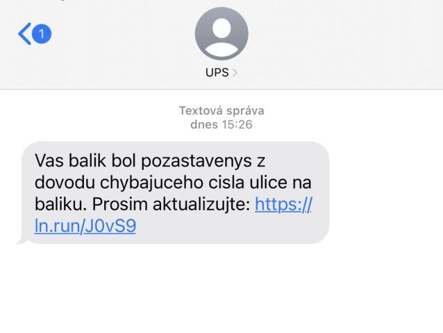 balík, podvod, sms