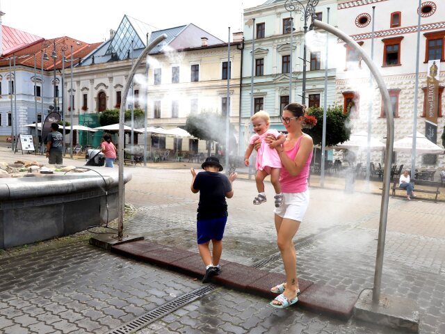 Banská Bystri,ca letné horúčavy, leto