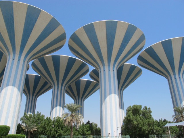 kuwait, vodné veže
