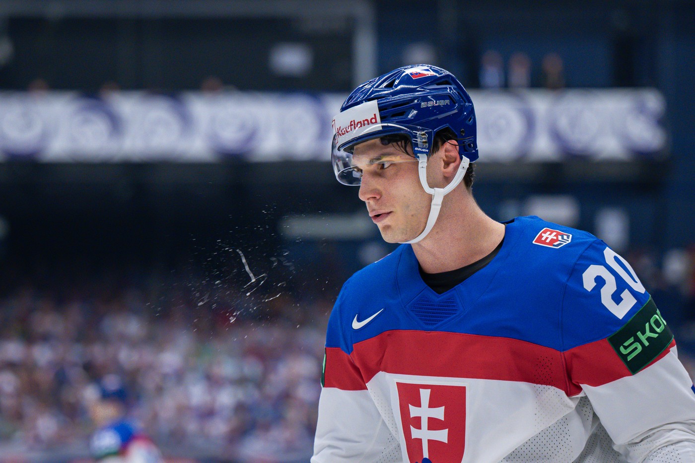 Juraj Slafkovský na MS 2024 v Ostrave.