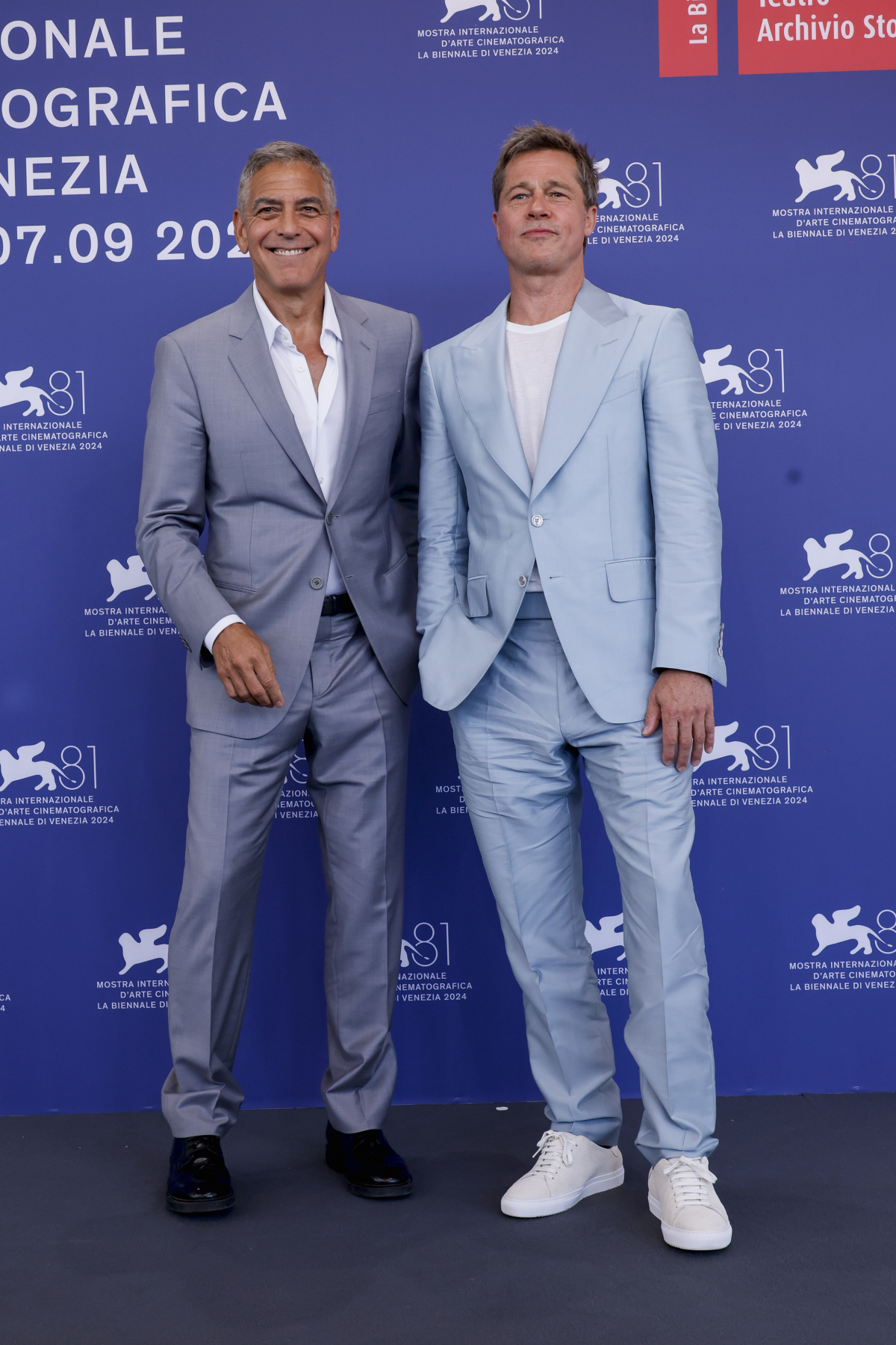 Brad Pitt (vpravo) a George Clooney