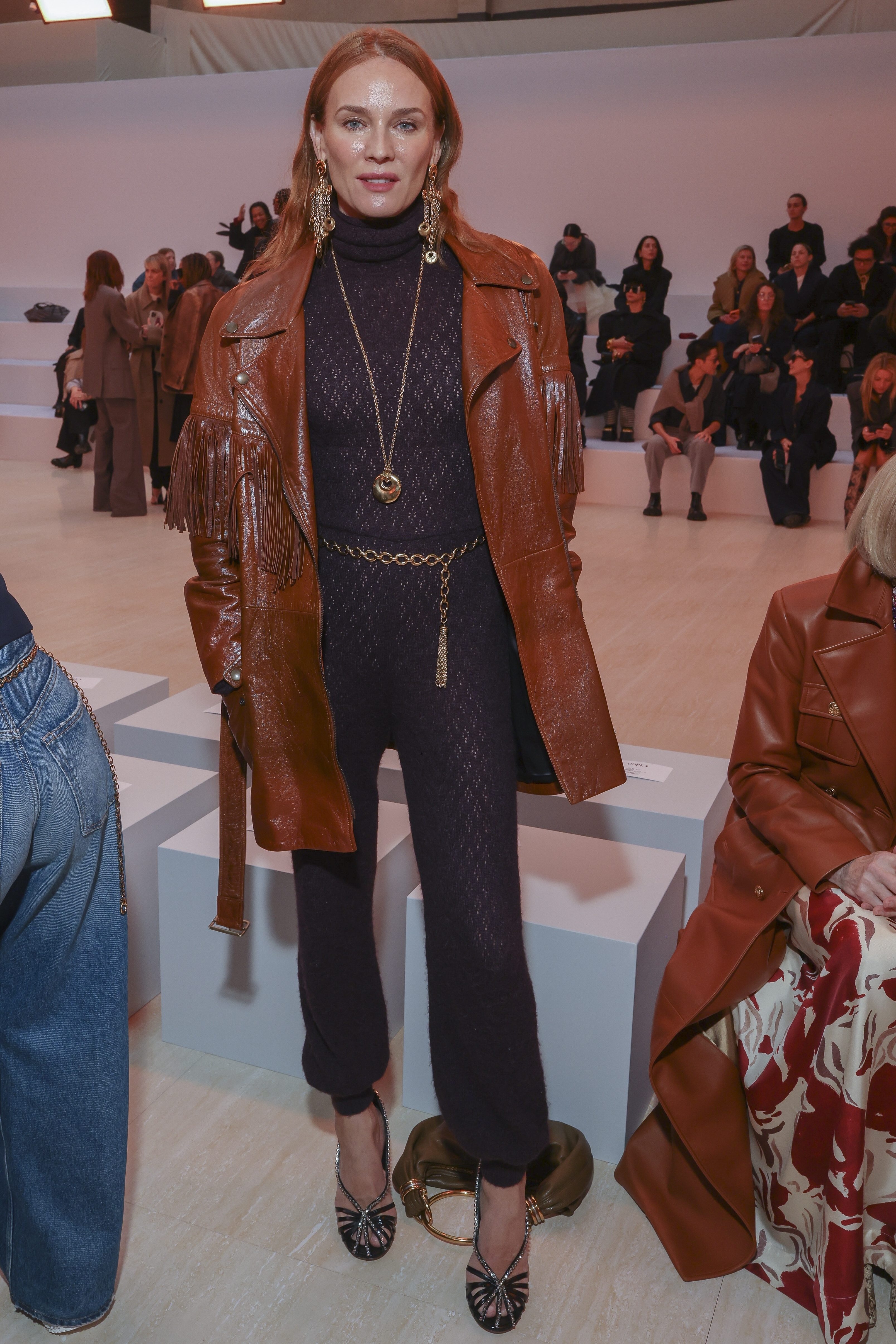 Nemecká herečka a modelka Diane Kruger na prehliadke ateliéru Chloe Jar/Leto 2025.