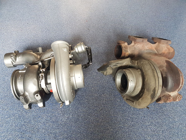 Turbo býva extrémne zaťažované, teplota v ňom môže dosahovať až 800 stupňov Celzia. Po rokoch služby môže vyzerať aj takto. A to nevidíme do jeho útrob.