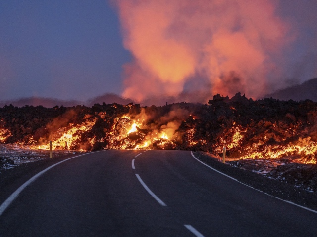 Island, sopka, Grindavik