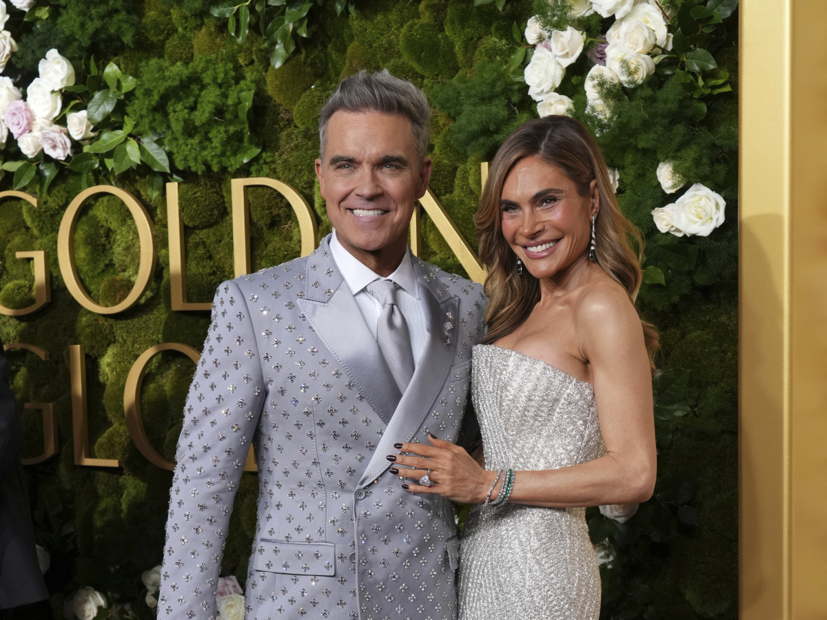 Robbie Williams a jeho manželka Ayda Field
