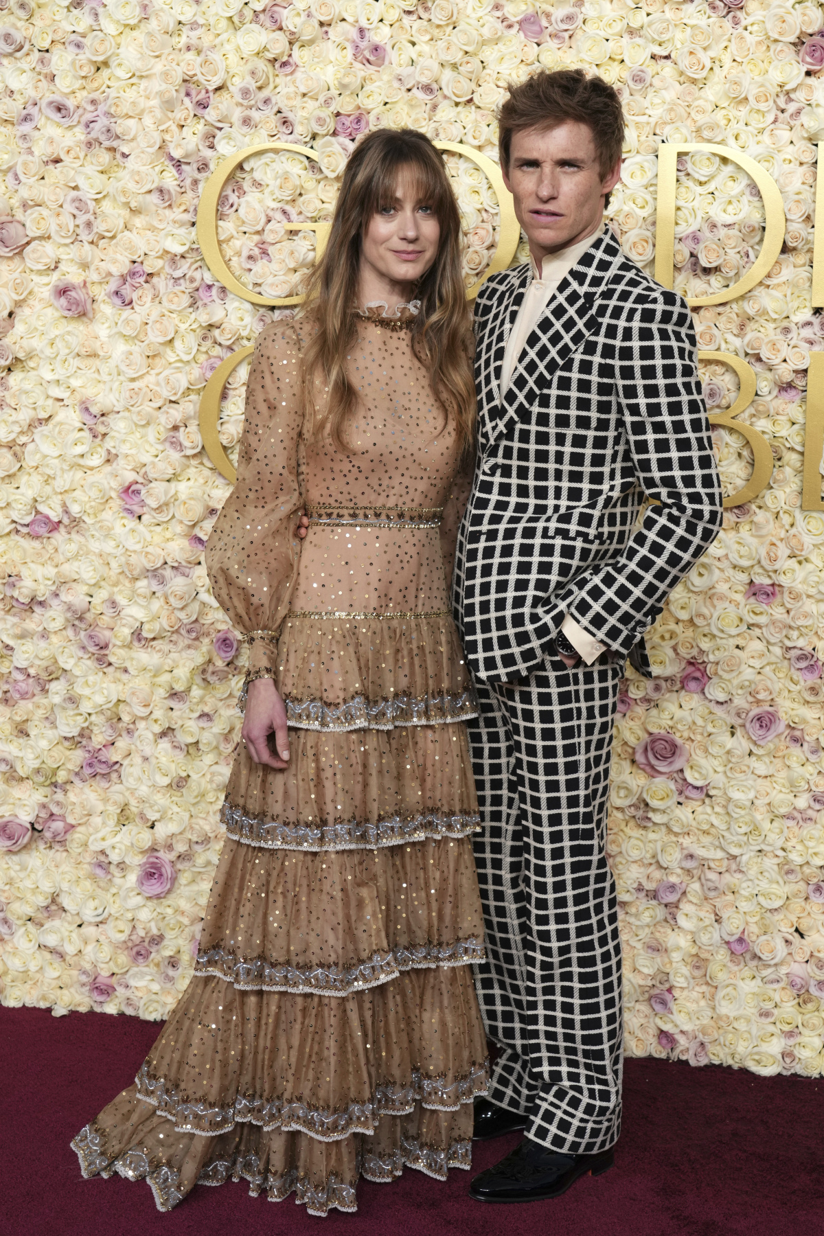 Herec Eddie Redmayne a jeho manželka Hannah Bagshawe.