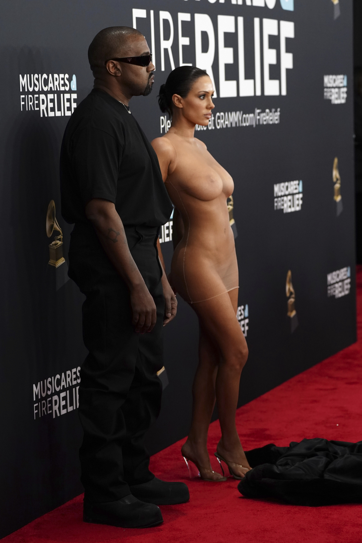 Kanye West a jeho manželka Bianca Censori 