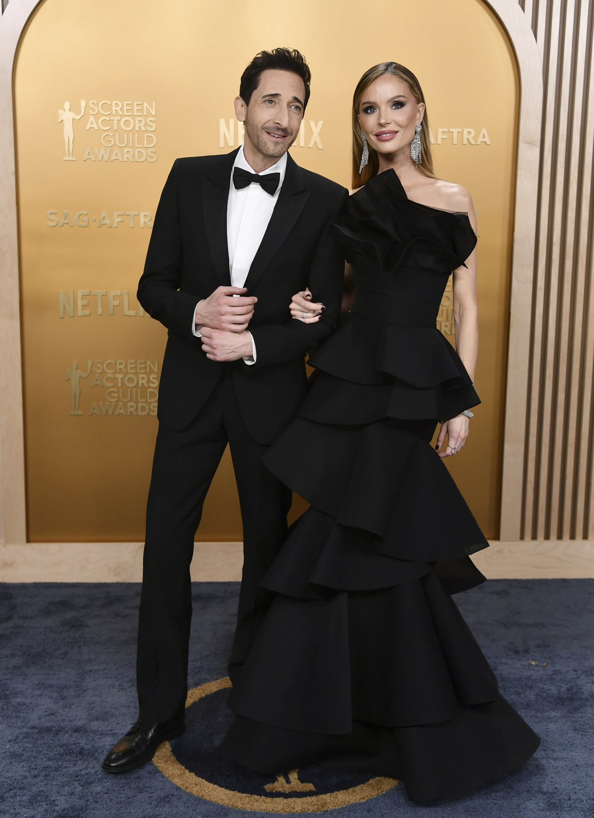 Adrien Brody a jeho partnerka Georgina Chapman