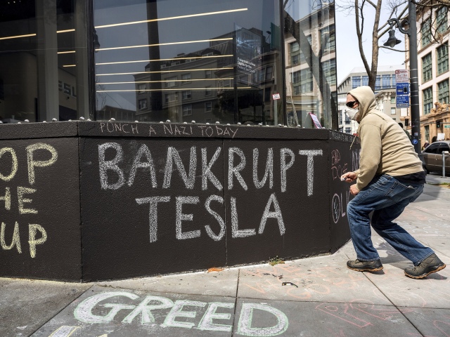 Tesla Protest