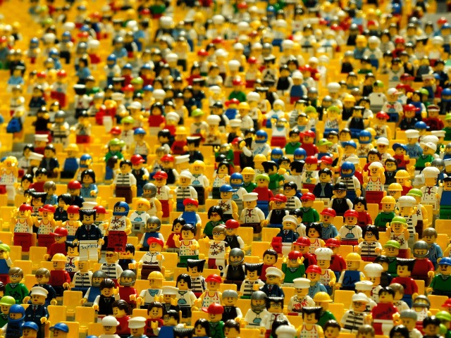 Lego, hračky, ľudia, obyvatelia, hustota, panáčikovia,