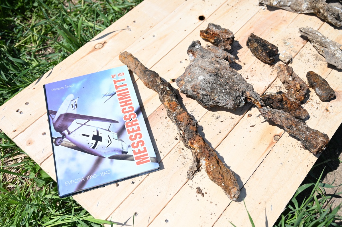 SR Brestovany výskum prezentácia vrak stíhačka Messerschmitt