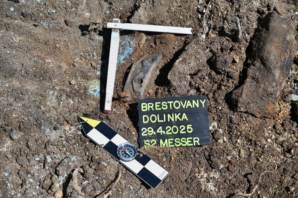 SR Brestovany výskum prezentácia vrak stíhačka Messerschmitt 