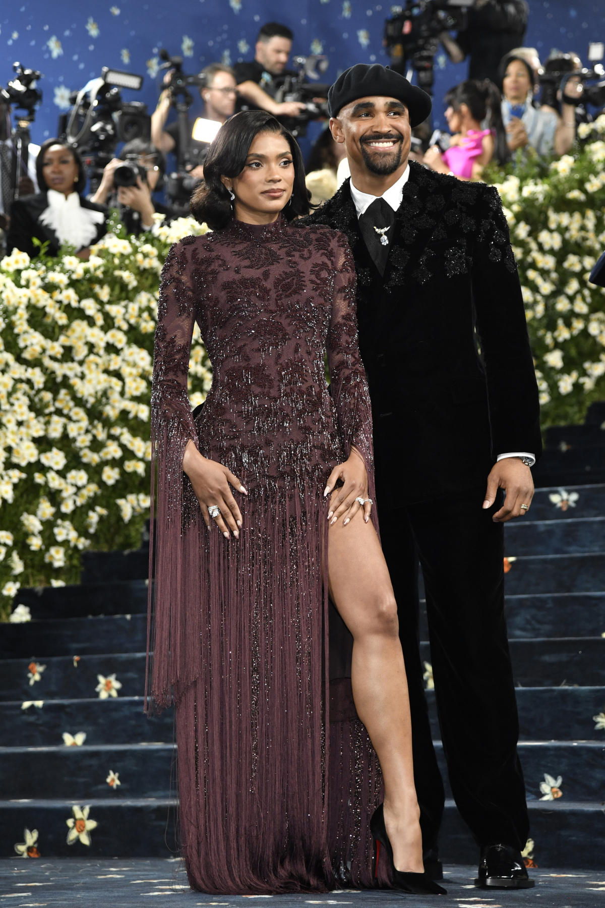 Bry Burrows a Jalen Hurts spoločne na akcii MET Gala. 