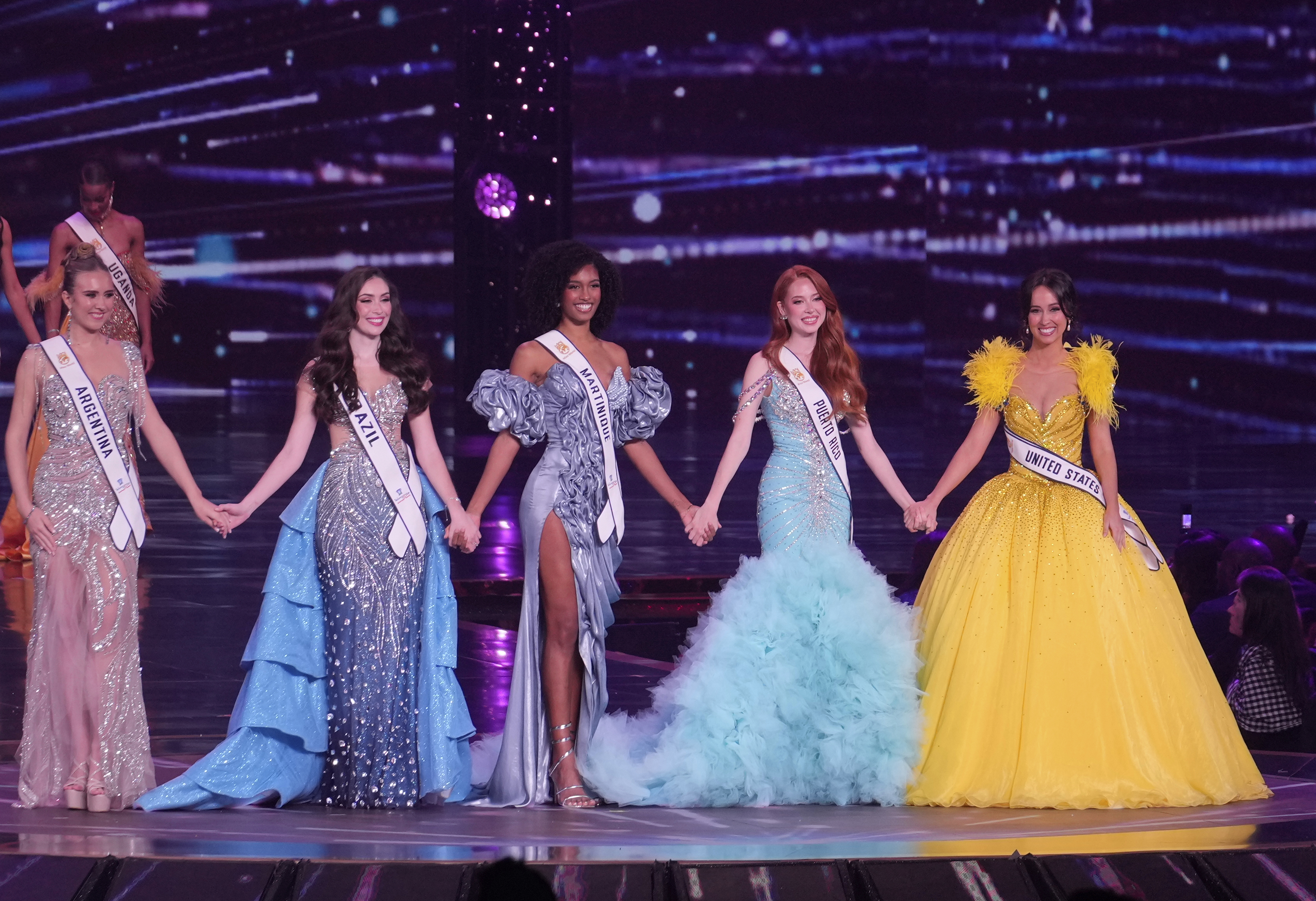 Päť najlepších účastníčok z oblasti Južnej Ameriky a Karibiku na 72. ročníku súťaže Miss World.