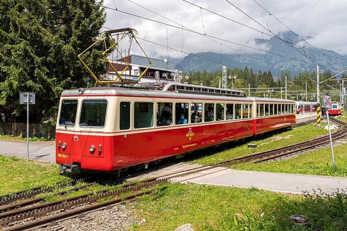 Na akom úseku premávala táto elektrická „zubačka“ radu 405.95